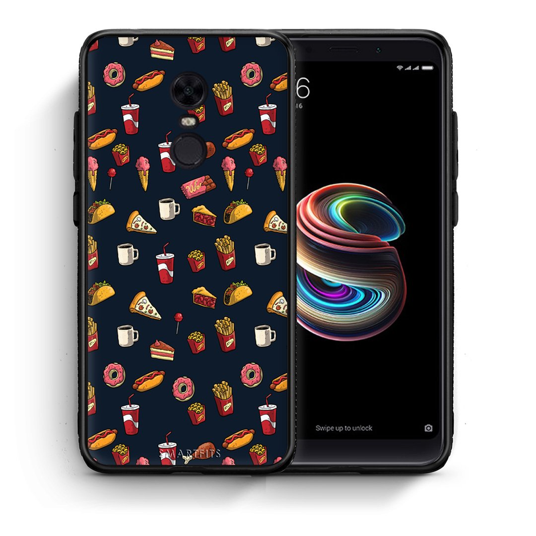 Θήκη Xiaomi Redmi 5 Plus Hungry Random από τη Smartfits με σχέδιο στο πίσω μέρος και μαύρο περίβλημα | Xiaomi Redmi 5 Plus Hungry Random case with colorful back and black bezels