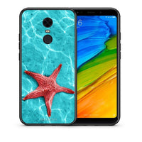 Thumbnail for Θήκη Xiaomi Redmi 5 Plus Red Starfish από τη Smartfits με σχέδιο στο πίσω μέρος και μαύρο περίβλημα | Xiaomi Redmi 5 Plus Red Starfish case with colorful back and black bezels