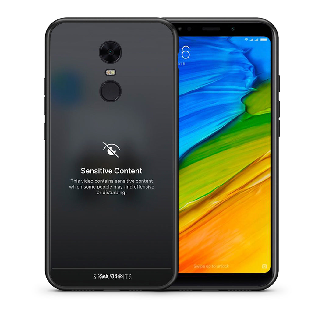 Θήκη Xiaomi Redmi 5 Plus Sensitive Content από τη Smartfits με σχέδιο στο πίσω μέρος και μαύρο περίβλημα | Xiaomi Redmi 5 Plus Sensitive Content case with colorful back and black bezels