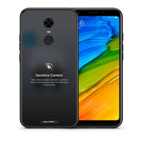 Θήκη Xiaomi Redmi 5 Plus Sensitive Content από τη Smartfits με σχέδιο στο πίσω μέρος και μαύρο περίβλημα | Xiaomi Redmi 5 Plus Sensitive Content case with colorful back and black bezels