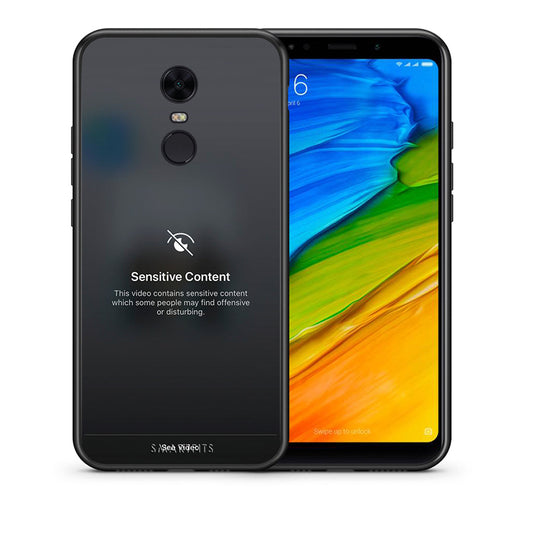 Θήκη Xiaomi Redmi 5 Plus Sensitive Content από τη Smartfits με σχέδιο στο πίσω μέρος και μαύρο περίβλημα | Xiaomi Redmi 5 Plus Sensitive Content case with colorful back and black bezels