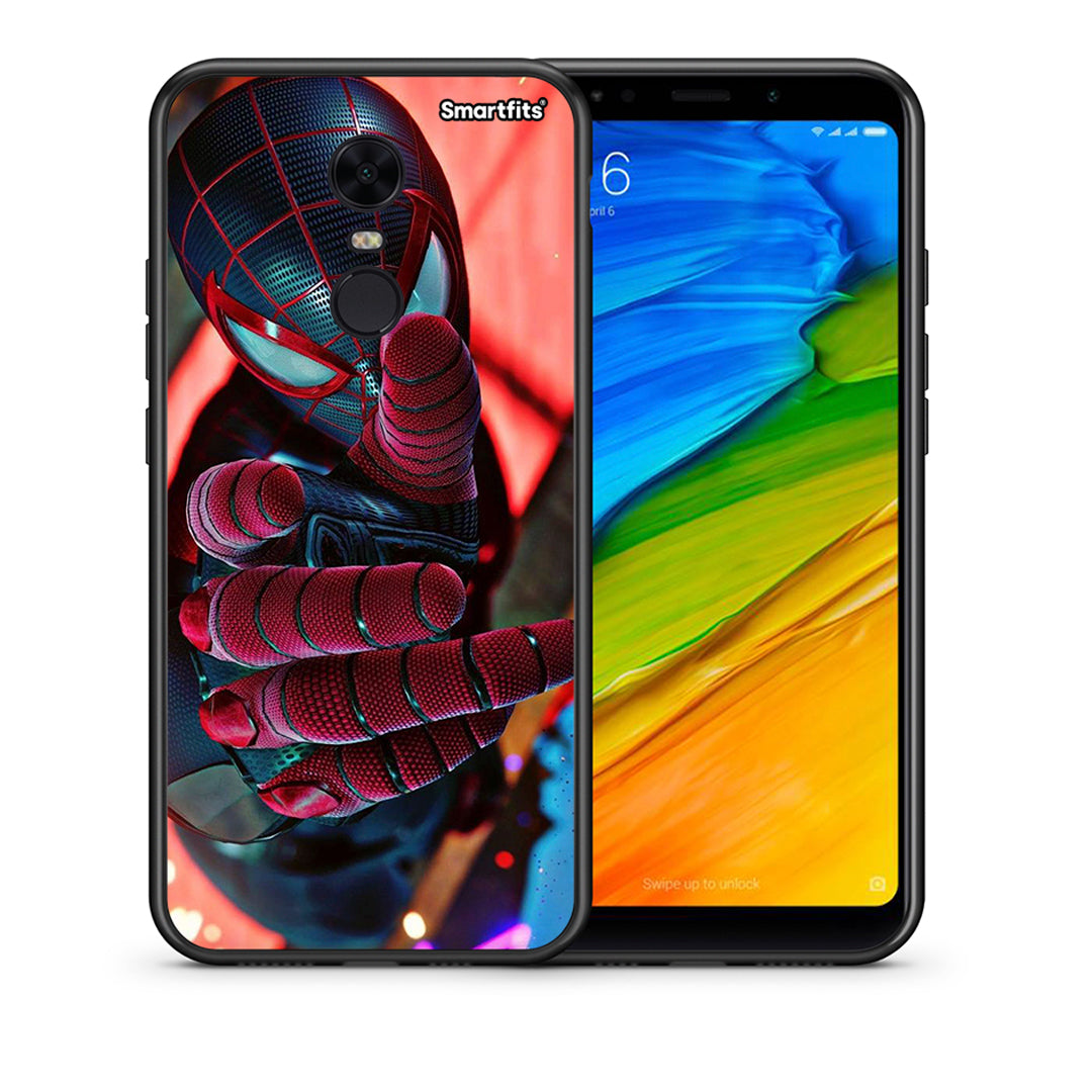 Θήκη Xiaomi Redmi 5 Plus Spider Hand από τη Smartfits με σχέδιο στο πίσω μέρος και μαύρο περίβλημα | Xiaomi Redmi 5 Plus Spider Hand case with colorful back and black bezels