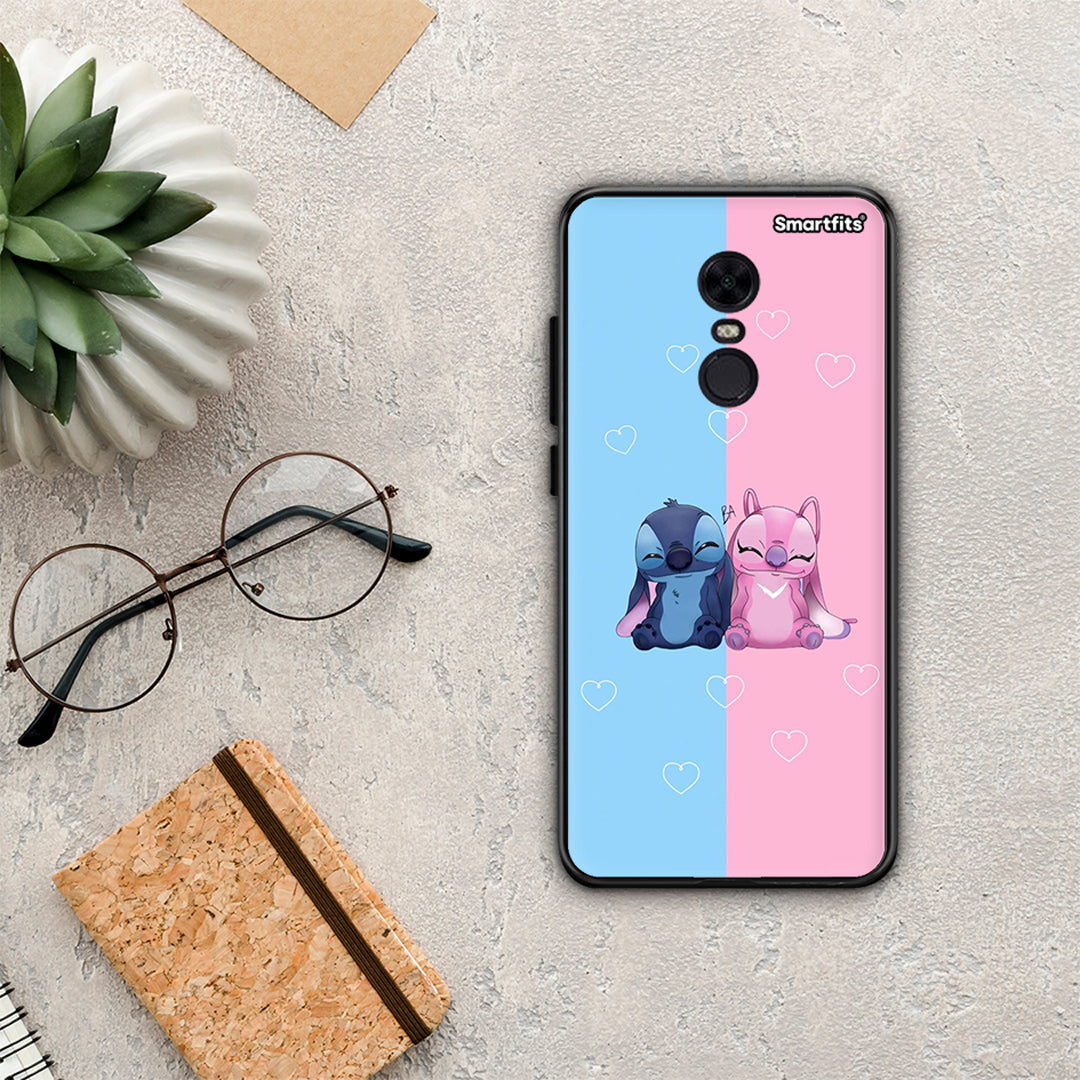 Stitch And Angel - Xiaomi Redmi 5 Plus θήκη