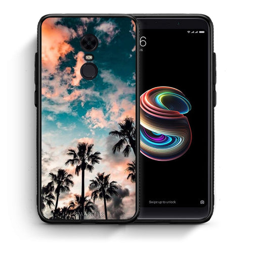 Θήκη Xiaomi Redmi 5 Plus Sky Summer από τη Smartfits με σχέδιο στο πίσω μέρος και μαύρο περίβλημα | Xiaomi Redmi 5 Plus Sky Summer case with colorful back and black bezels