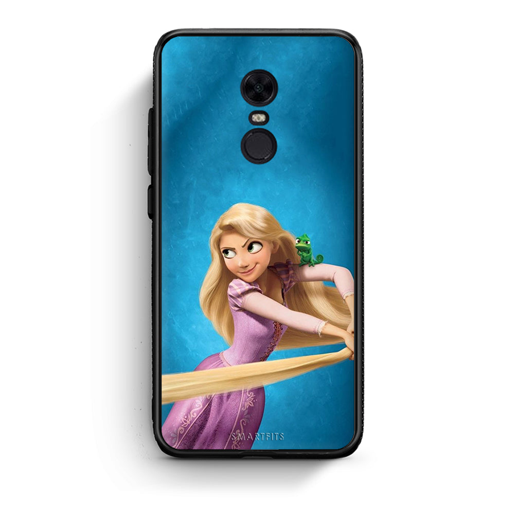 Xiaomi Redmi 5 Plus Tangled 2 Θήκη Αγίου Βαλεντίνου από τη Smartfits με σχέδιο στο πίσω μέρος και μαύρο περίβλημα | Smartphone case with colorful back and black bezels by Smartfits