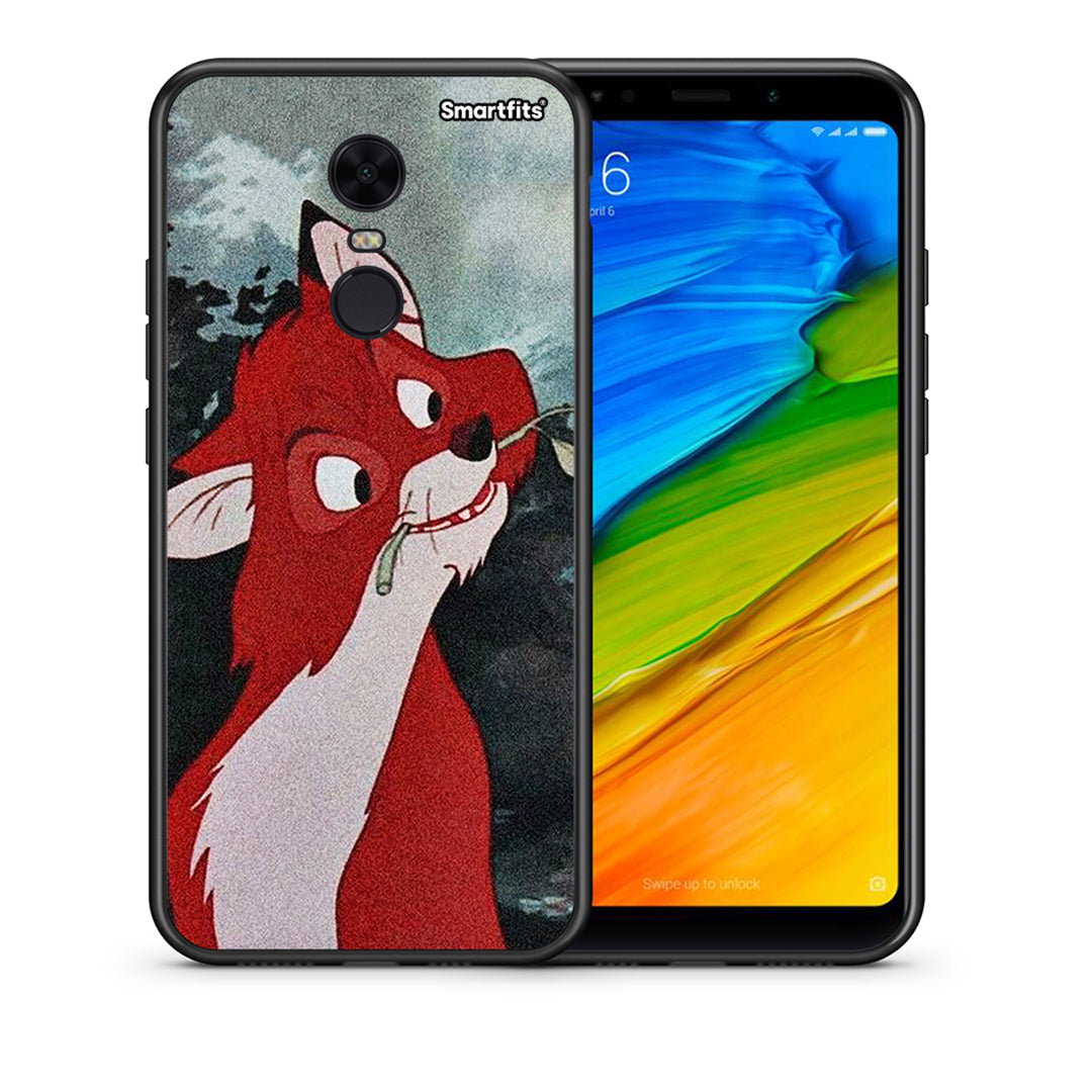 Θήκη Xiaomi Redmi 5 Plus Tod And Vixey Love 1 από τη Smartfits με σχέδιο στο πίσω μέρος και μαύρο περίβλημα | Xiaomi Redmi 5 Plus Tod And Vixey Love 1 case with colorful back and black bezels