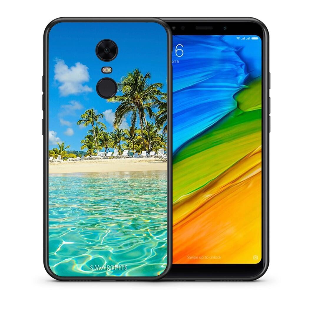 Θήκη Xiaomi Redmi 5 Plus Tropical Vibes από τη Smartfits με σχέδιο στο πίσω μέρος και μαύρο περίβλημα | Xiaomi Redmi 5 Plus Tropical Vibes case with colorful back and black bezels