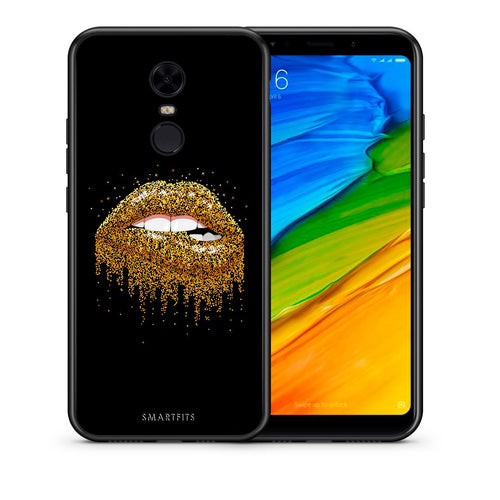 Θήκη Xiaomi Redmi 5 Plus Golden Valentine από τη Smartfits με σχέδιο στο πίσω μέρος και μαύρο περίβλημα | Xiaomi Redmi 5 Plus Golden Valentine case with colorful back and black bezels