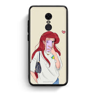 Thumbnail for Xiaomi Redmi 5 Plus Walking Mermaid Θήκη από τη Smartfits με σχέδιο στο πίσω μέρος και μαύρο περίβλημα | Smartphone case with colorful back and black bezels by Smartfits