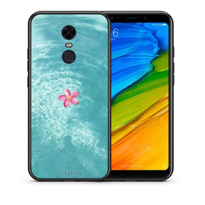 Θήκη Xiaomi Redmi 5 Plus Water Flower από τη Smartfits με σχέδιο στο πίσω μέρος και μαύρο περίβλημα | Xiaomi Redmi 5 Plus Water Flower case with colorful back and black bezels