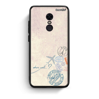 Xiaomi Redmi 5 Plus Where Next Θήκη από τη Smartfits με σχέδιο στο πίσω μέρος και μαύρο περίβλημα | Smartphone case with colorful back and black bezels by Smartfits