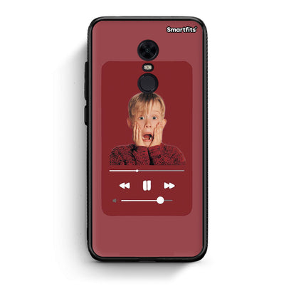 Xiaomi Redmi 5 Plus Xmas Alone Music θήκη από τη Smartfits με σχέδιο στο πίσω μέρος και μαύρο περίβλημα | Smartphone case with colorful back and black bezels by Smartfits