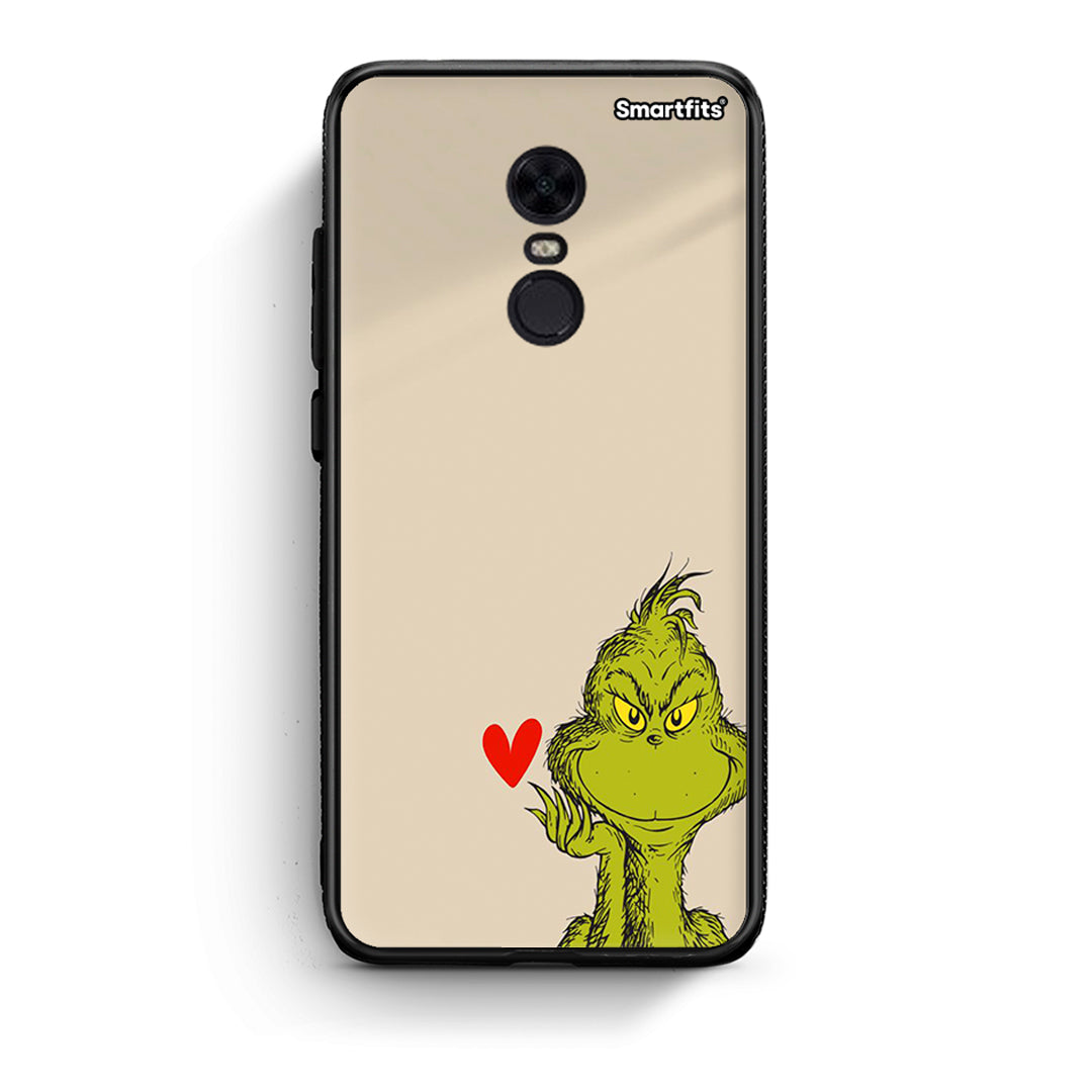 Xiaomi Redmi 5 Plus Xmas Grinch θήκη από τη Smartfits με σχέδιο στο πίσω μέρος και μαύρο περίβλημα | Smartphone case with colorful back and black bezels by Smartfits