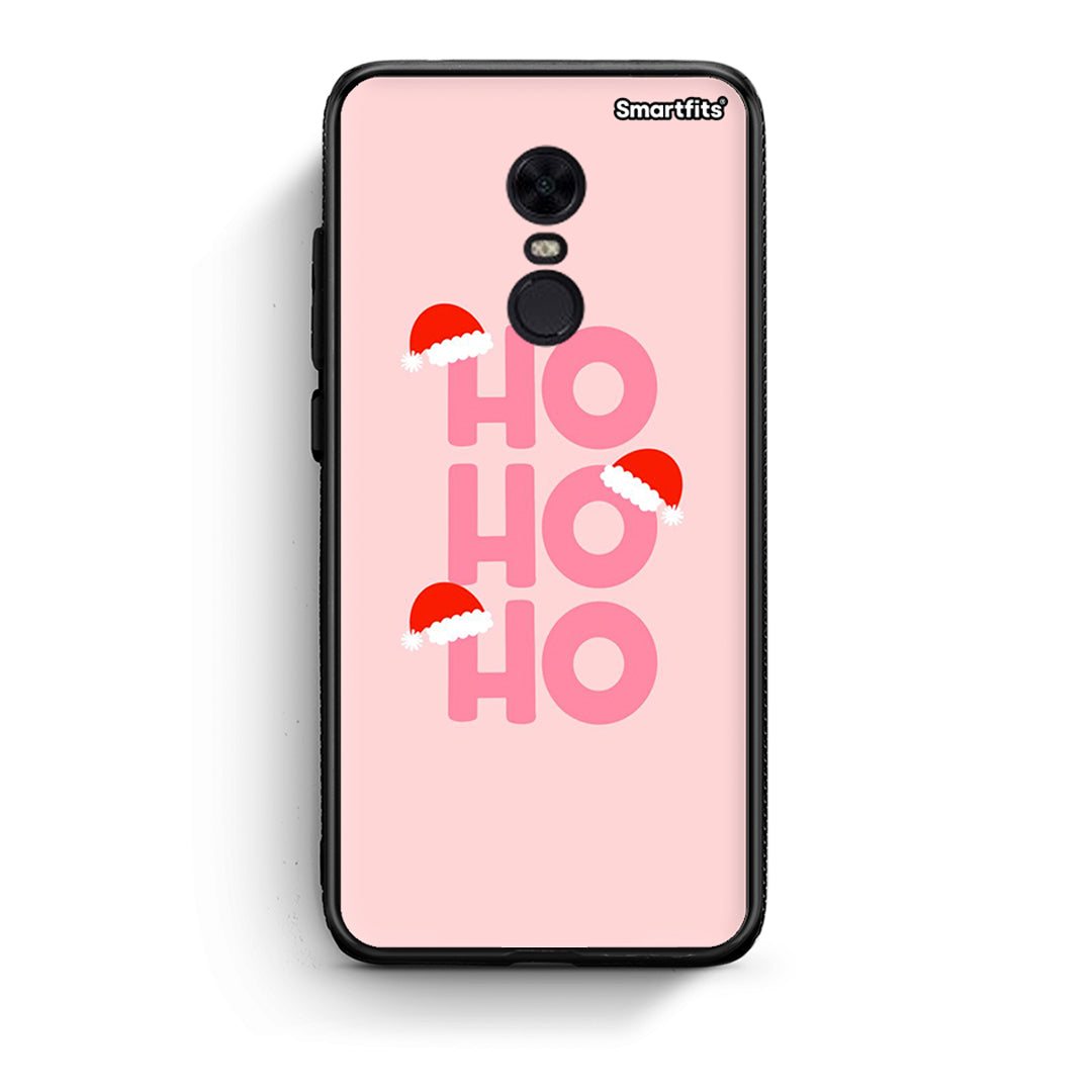 Xiaomi Redmi 5 Plus Xmas Ho Ho Ho θήκη από τη Smartfits με σχέδιο στο πίσω μέρος και μαύρο περίβλημα | Smartphone case with colorful back and black bezels by Smartfits