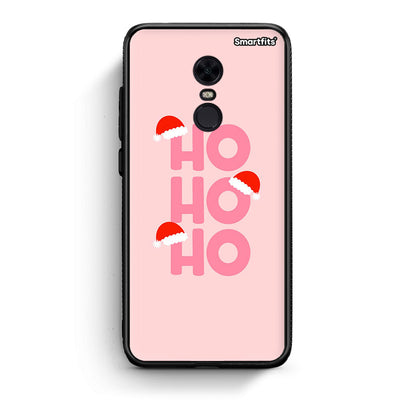 Xiaomi Redmi 5 Plus Xmas Ho Ho Ho θήκη από τη Smartfits με σχέδιο στο πίσω μέρος και μαύρο περίβλημα | Smartphone case with colorful back and black bezels by Smartfits