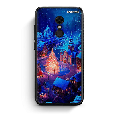 Xiaomi Redmi 5 Plus Xmas Village θήκη από τη Smartfits με σχέδιο στο πίσω μέρος και μαύρο περίβλημα | Smartphone case with colorful back and black bezels by Smartfits