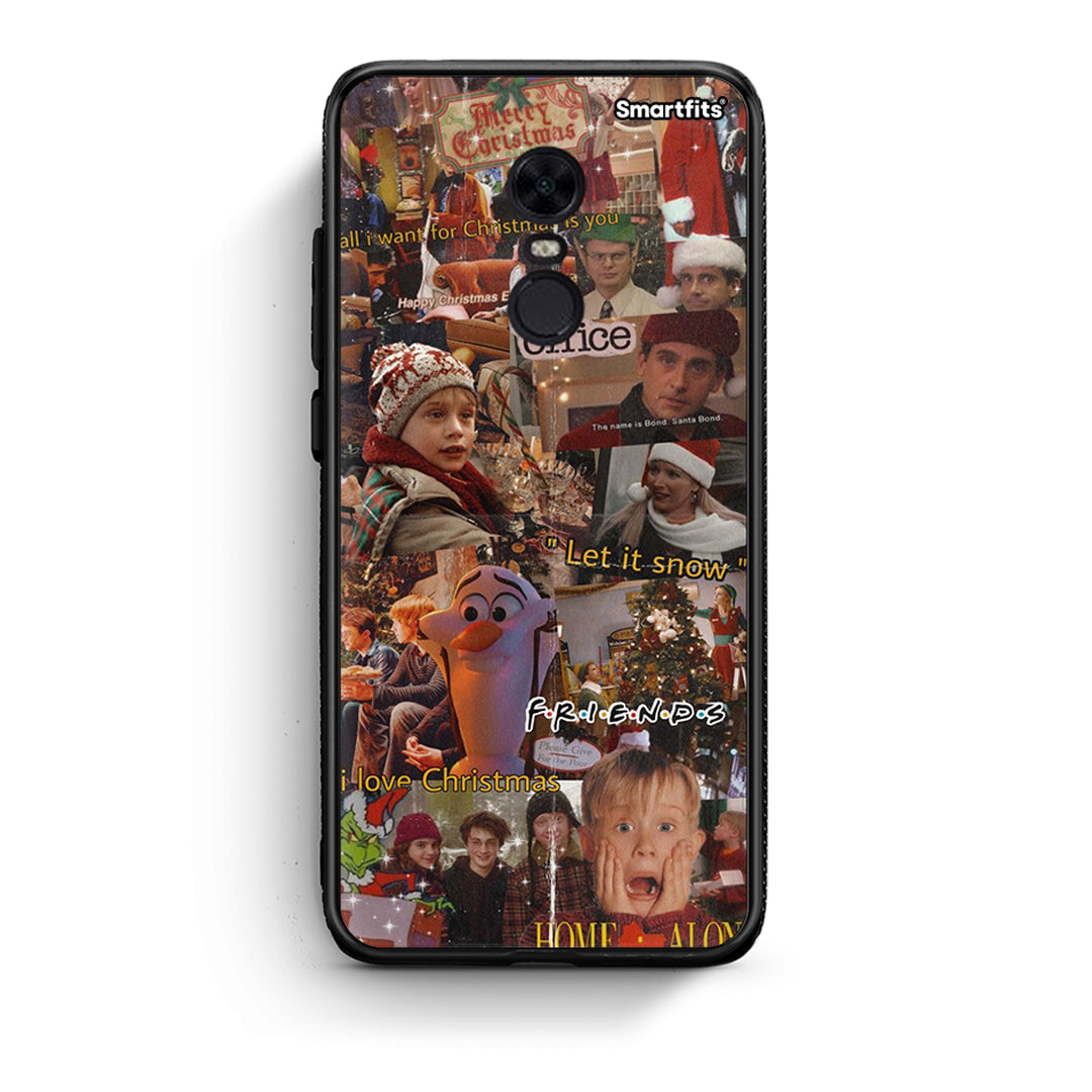 Xiaomi Redmi 5 Plus Xmas Wishes θήκη από τη Smartfits με σχέδιο στο πίσω μέρος και μαύρο περίβλημα | Smartphone case with colorful back and black bezels by Smartfits