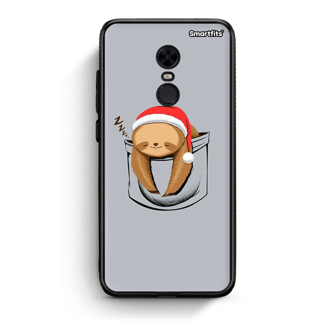 Xiaomi Redmi 5 Plus Xmas Zzzz θήκη από τη Smartfits με σχέδιο στο πίσω μέρος και μαύρο περίβλημα | Smartphone case with colorful back and black bezels by Smartfits