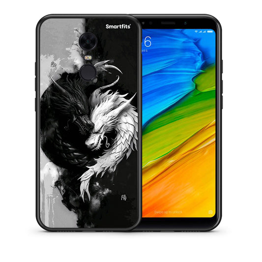 Θήκη Xiaomi Redmi 5 Plus Yin Yang από τη Smartfits με σχέδιο στο πίσω μέρος και μαύρο περίβλημα | Xiaomi Redmi 5 Plus Yin Yang case with colorful back and black bezels