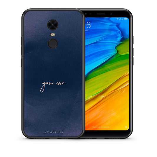 Θήκη Xiaomi Redmi 5 Plus You Can από τη Smartfits με σχέδιο στο πίσω μέρος και μαύρο περίβλημα | Xiaomi Redmi 5 Plus You Can case with colorful back and black bezels