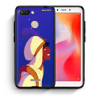 Thumbnail for Θήκη Xiaomi Redmi 6 Alladin And Jasmine Love 1 από τη Smartfits με σχέδιο στο πίσω μέρος και μαύρο περίβλημα | Xiaomi Redmi 6 Alladin And Jasmine Love 1 case with colorful back and black bezels