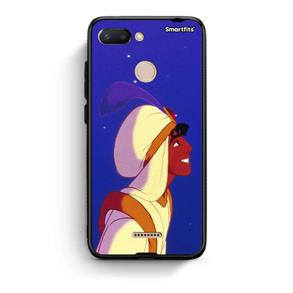 Xiaomi Redmi 6 Alladin And Jasmine Love 1 θήκη από τη Smartfits με σχέδιο στο πίσω μέρος και μαύρο περίβλημα | Smartphone case with colorful back and black bezels by Smartfits