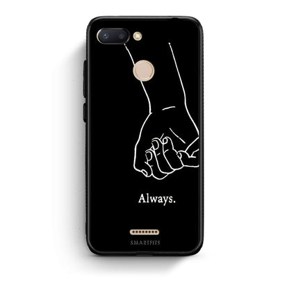Xiaomi Redmi 6 Always & Forever 1 Θήκη Αγίου Βαλεντίνου από τη Smartfits με σχέδιο στο πίσω μέρος και μαύρο περίβλημα | Smartphone case with colorful back and black bezels by Smartfits