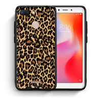 Thumbnail for Θήκη Xiaomi Redmi 6 Leopard Animal από τη Smartfits με σχέδιο στο πίσω μέρος και μαύρο περίβλημα | Xiaomi Redmi 6 Leopard Animal case with colorful back and black bezels