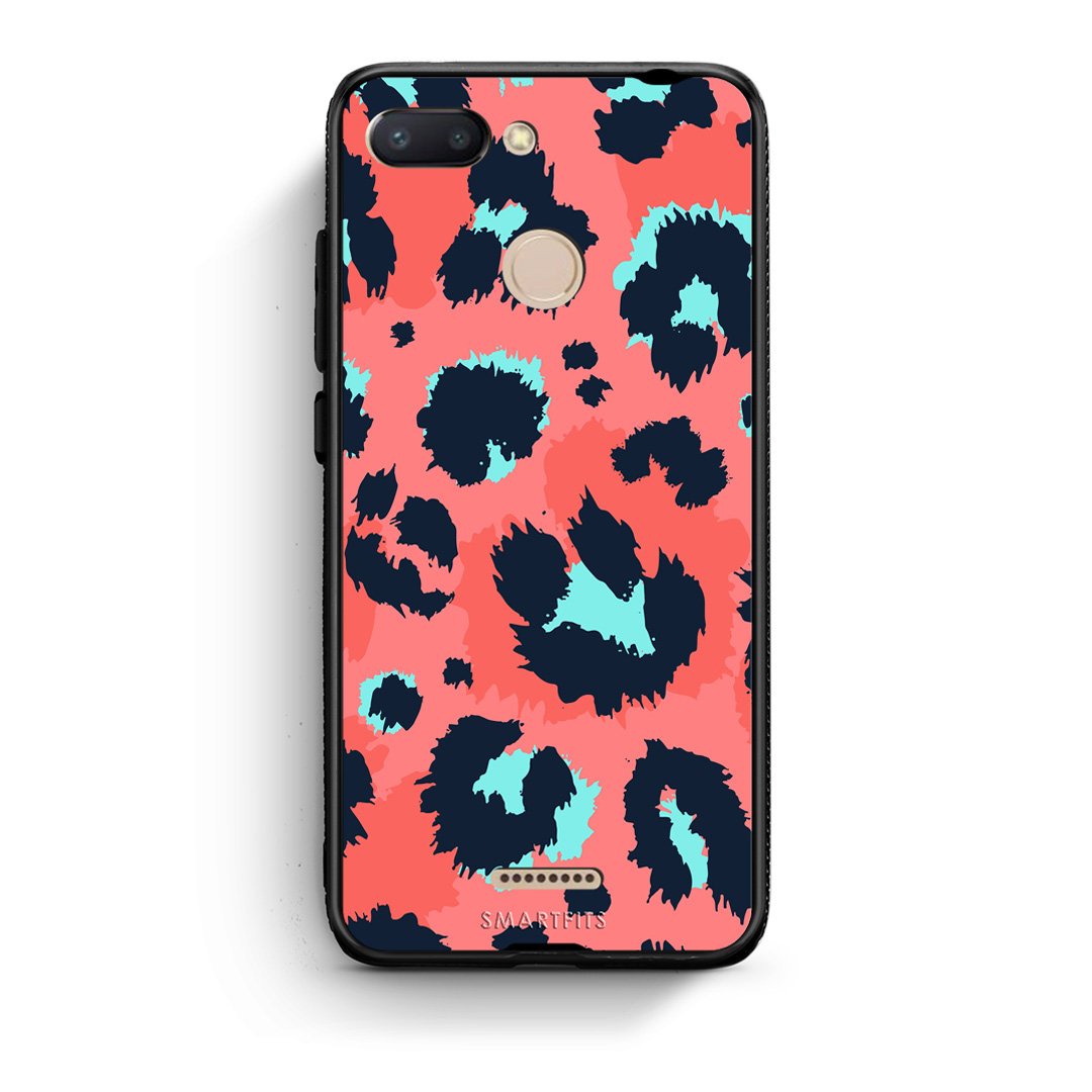 22 - Xiaomi Redmi 6  Pink Leopard Animal case, cover, bumper