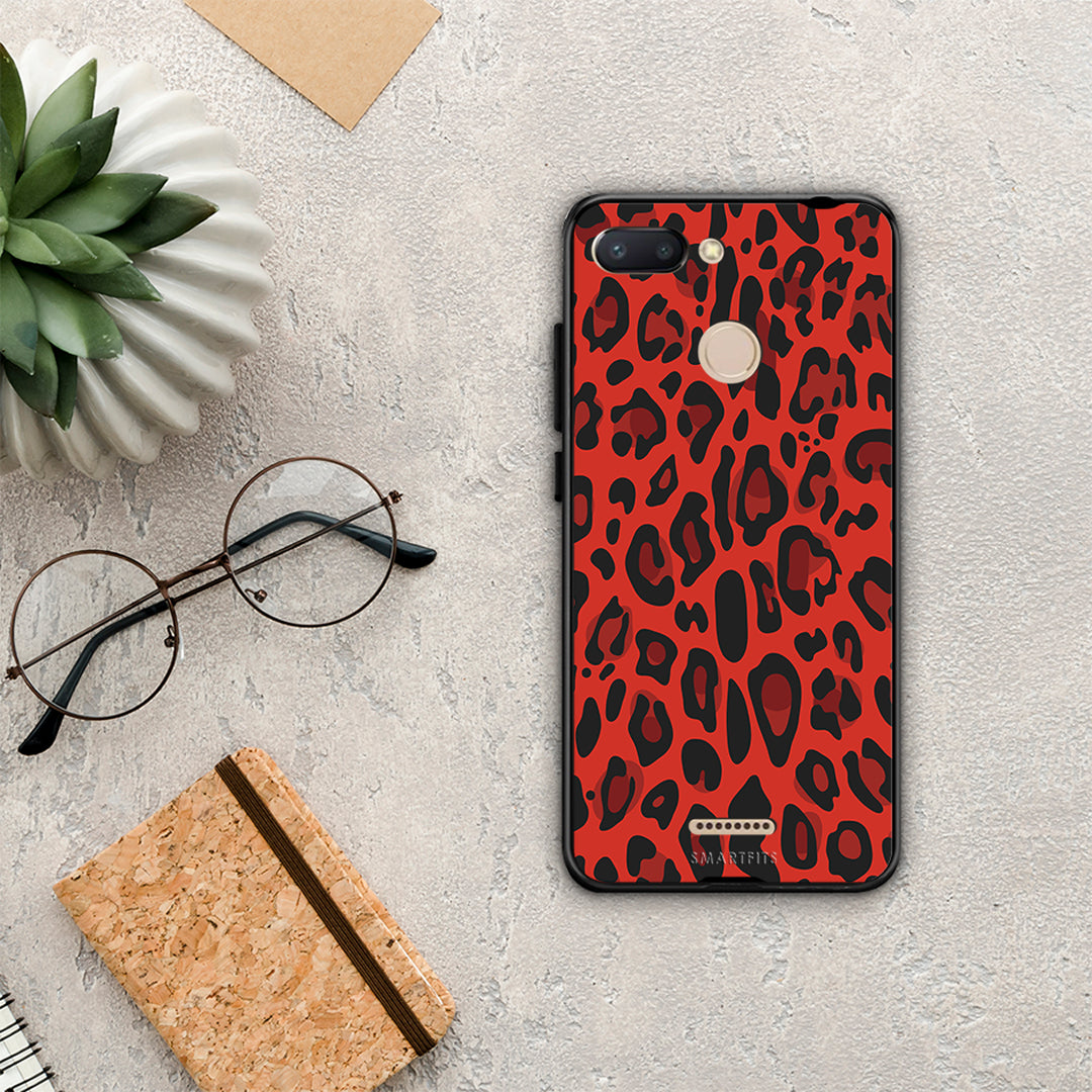 Animal Red Leopard - Xiaomi Redmi 6 θήκη