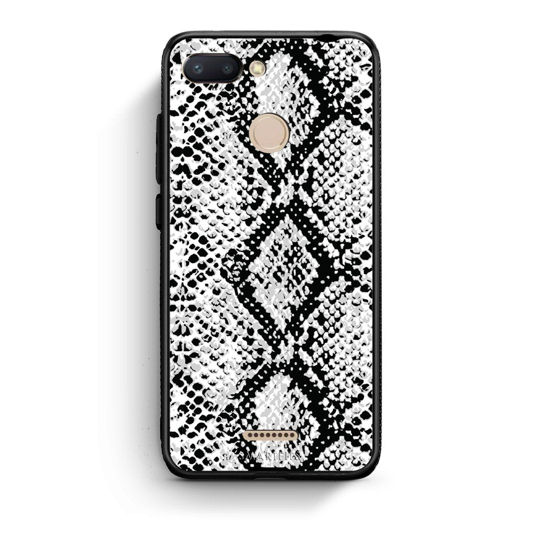 24 - Xiaomi Redmi 6  White Snake Animal case, cover, bumper