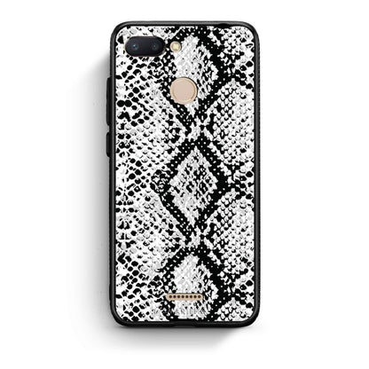 24 - Xiaomi Redmi 6  White Snake Animal case, cover, bumper