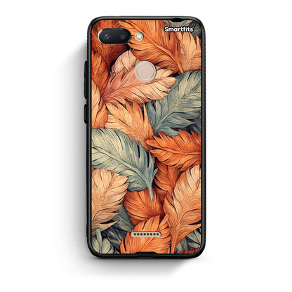 Xiaomi Redmi 6 Autumn Leaves Θήκη από τη Smartfits με σχέδιο στο πίσω μέρος και μαύρο περίβλημα | Smartphone case with colorful back and black bezels by Smartfits