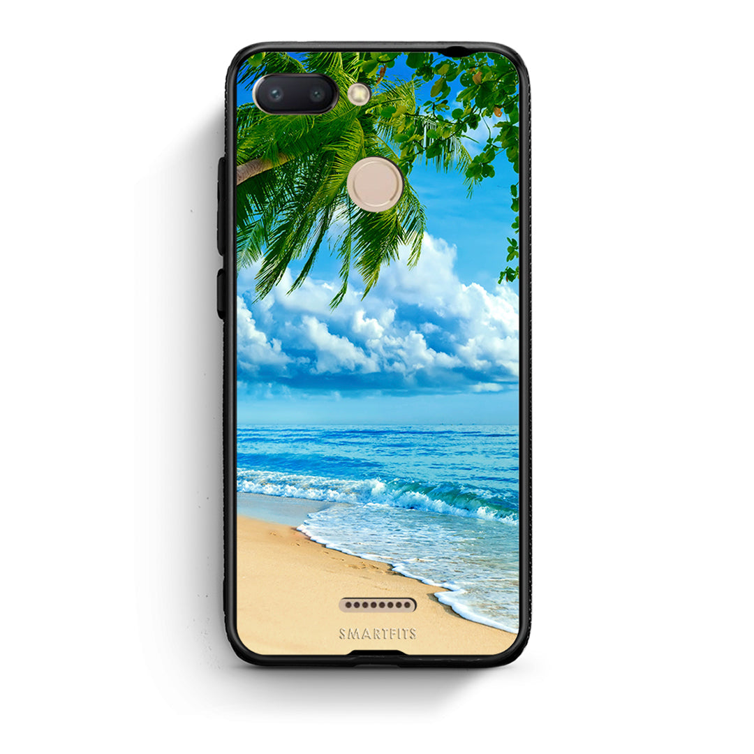 Xiaomi Redmi 6 Beautiful Beach θήκη από τη Smartfits με σχέδιο στο πίσω μέρος και μαύρο περίβλημα | Smartphone case with colorful back and black bezels by Smartfits