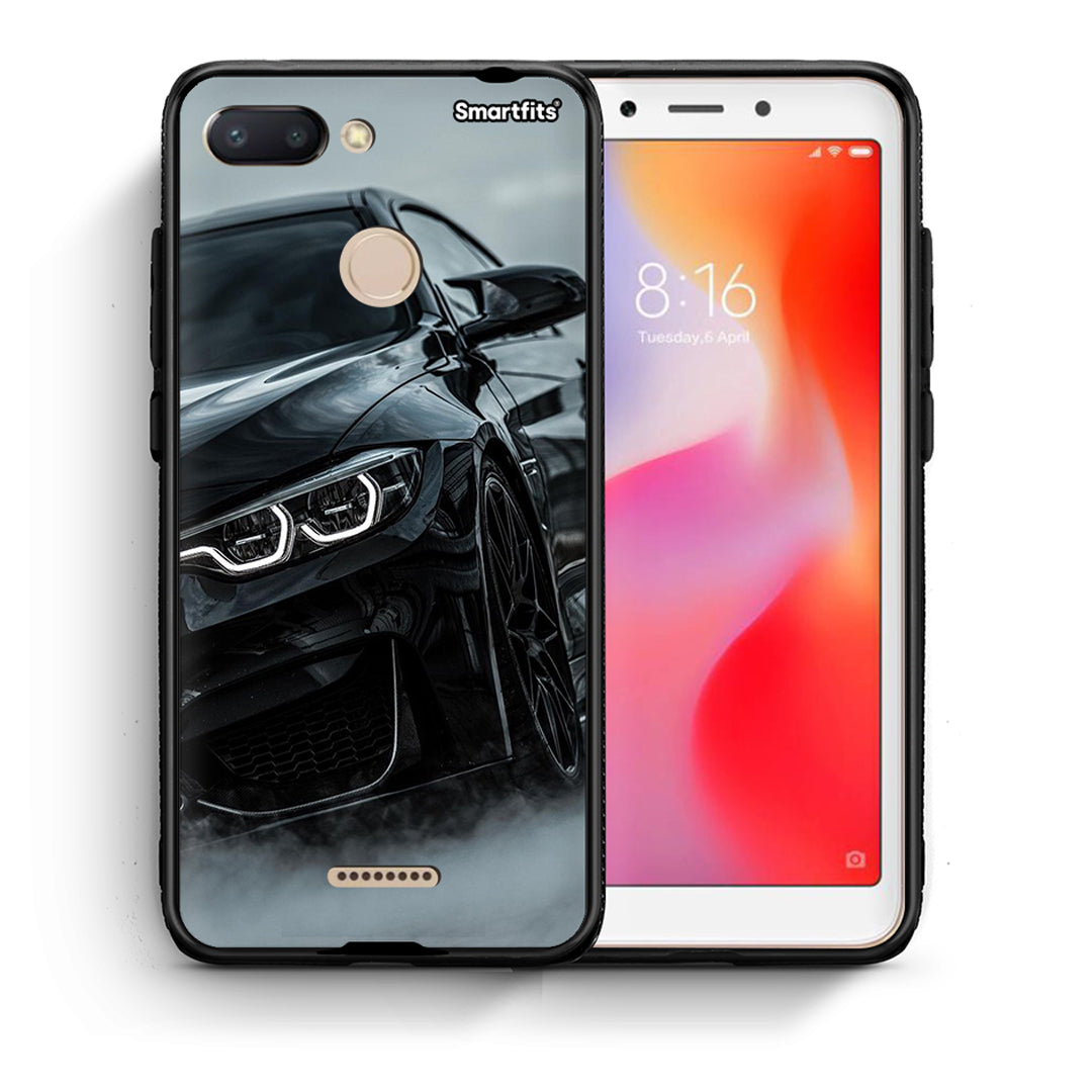 Θήκη Xiaomi Redmi 6 Black BMW από τη Smartfits με σχέδιο στο πίσω μέρος και μαύρο περίβλημα | Xiaomi Redmi 6 Black BMW case with colorful back and black bezels