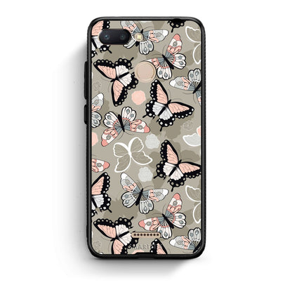 135 - Xiaomi Redmi 6  Butterflies Boho case, cover, bumper