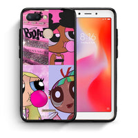 Thumbnail for Θήκη Αγίου Βαλεντίνου Xiaomi Redmi 6 Bubble Girls από τη Smartfits με σχέδιο στο πίσω μέρος και μαύρο περίβλημα | Xiaomi Redmi 6 Bubble Girls case with colorful back and black bezels