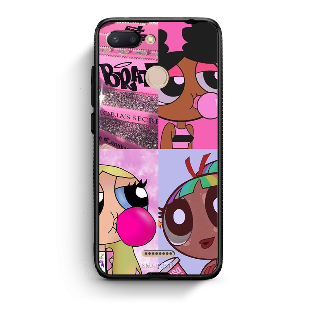 Xiaomi Redmi 6 Bubble Girls Θήκη Αγίου Βαλεντίνου από τη Smartfits με σχέδιο στο πίσω μέρος και μαύρο περίβλημα | Smartphone case with colorful back and black bezels by Smartfits