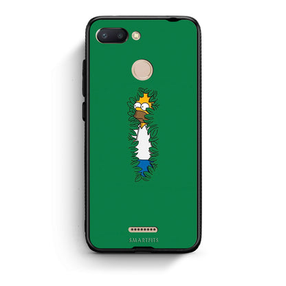 Xiaomi Redmi 6 Bush Man Θήκη Αγίου Βαλεντίνου από τη Smartfits με σχέδιο στο πίσω μέρος και μαύρο περίβλημα | Smartphone case with colorful back and black bezels by Smartfits