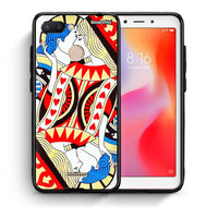 Thumbnail for Θήκη Xiaomi Redmi 6 Card Love από τη Smartfits με σχέδιο στο πίσω μέρος και μαύρο περίβλημα | Xiaomi Redmi 6 Card Love case with colorful back and black bezels