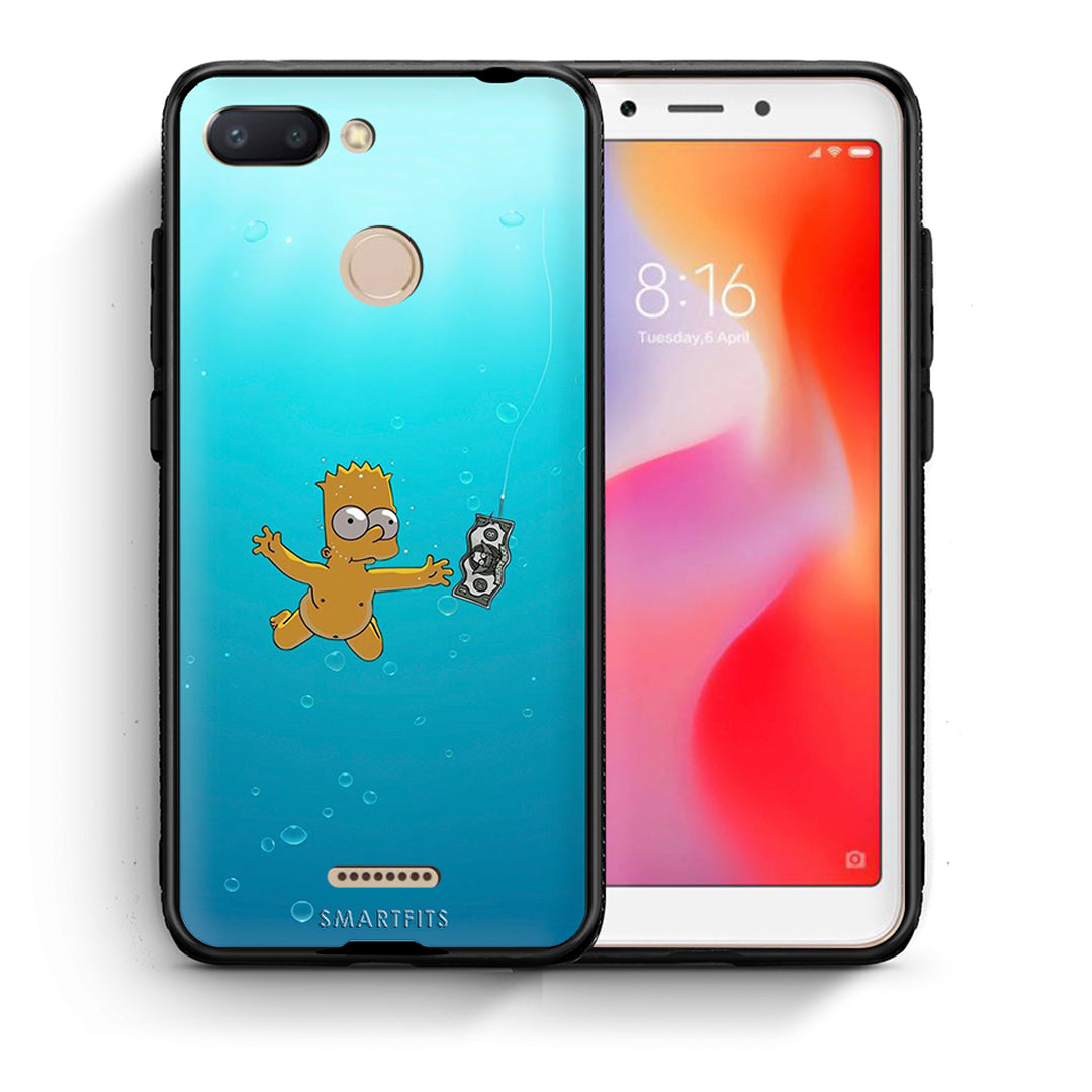 Θήκη Xiaomi Redmi 6 Chasing Money από τη Smartfits με σχέδιο στο πίσω μέρος και μαύρο περίβλημα | Xiaomi Redmi 6 Chasing Money case with colorful back and black bezels