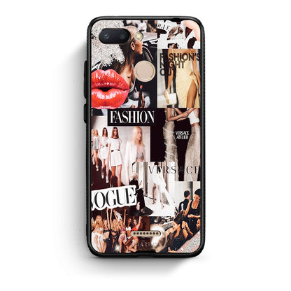 Xiaomi Redmi 6 Collage Fashion Θήκη Αγίου Βαλεντίνου από τη Smartfits με σχέδιο στο πίσω μέρος και μαύρο περίβλημα | Smartphone case with colorful back and black bezels by Smartfits