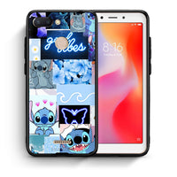 Thumbnail for Θήκη Αγίου Βαλεντίνου Xiaomi Redmi 6 Collage Good Vibes από τη Smartfits με σχέδιο στο πίσω μέρος και μαύρο περίβλημα | Xiaomi Redmi 6 Collage Good Vibes case with colorful back and black bezels