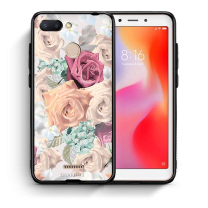 Θήκη Xiaomi Redmi 6 Bouquet Floral από τη Smartfits με σχέδιο στο πίσω μέρος και μαύρο περίβλημα | Xiaomi Redmi 6 Bouquet Floral case with colorful back and black bezels