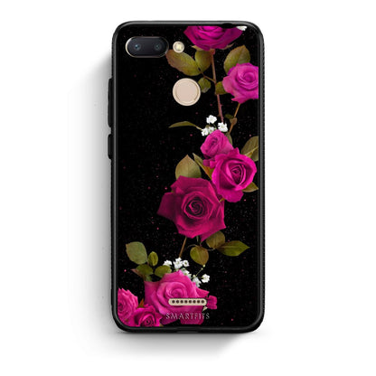 4 - Xiaomi Redmi 6 Red Roses Flower case, cover, bumper
