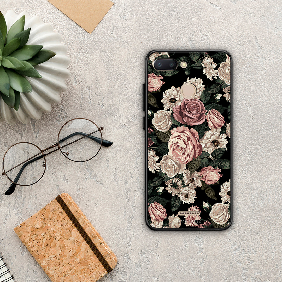 Flower Wild Roses - Xiaomi Redmi 6 θήκη