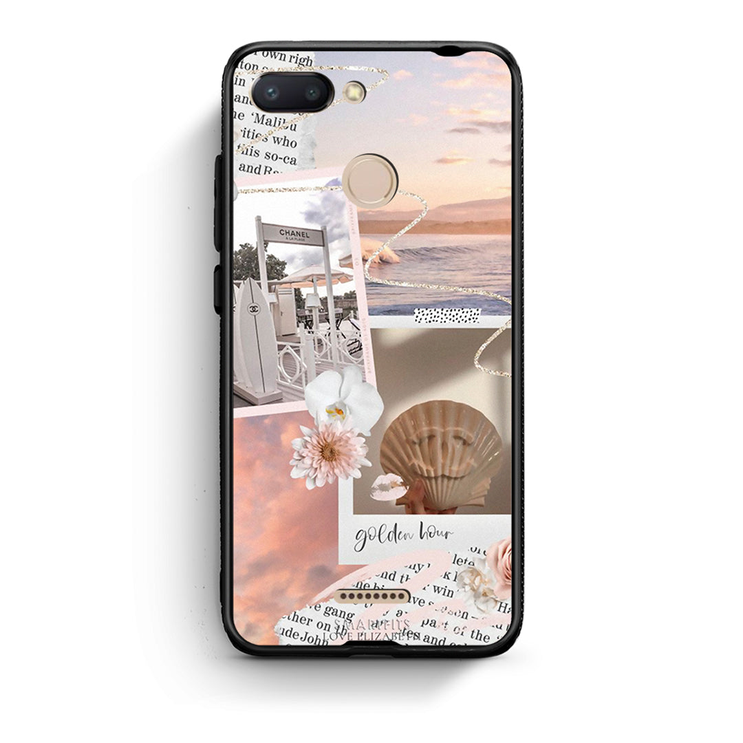 Xiaomi Redmi 6 Golden Hour Θήκη Αγίου Βαλεντίνου από τη Smartfits με σχέδιο στο πίσω μέρος και μαύρο περίβλημα | Smartphone case with colorful back and black bezels by Smartfits