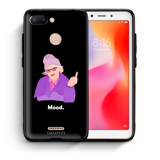 Θήκη Xiaomi Redmi 6 Grandma Mood Black από τη Smartfits με σχέδιο στο πίσω μέρος και μαύρο περίβλημα | Xiaomi Redmi 6 Grandma Mood Black case with colorful back and black bezels