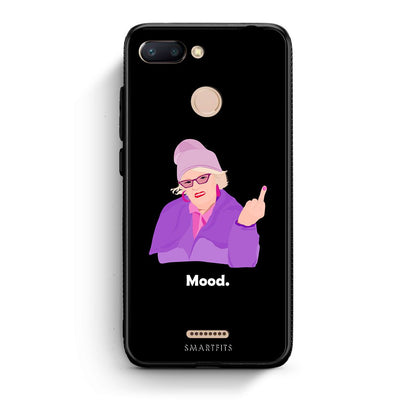 Xiaomi Redmi 6 Grandma Mood Black θήκη από τη Smartfits με σχέδιο στο πίσω μέρος και μαύρο περίβλημα | Smartphone case with colorful back and black bezels by Smartfits