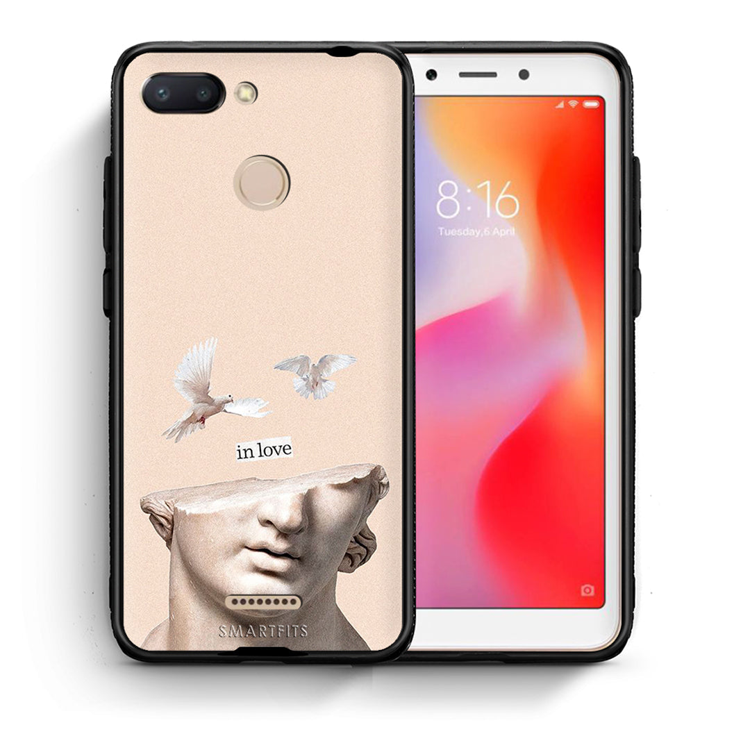 Θήκη Xiaomi Redmi 6 In Love από τη Smartfits με σχέδιο στο πίσω μέρος και μαύρο περίβλημα | Xiaomi Redmi 6 In Love case with colorful back and black bezels